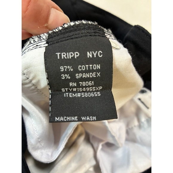 TRIPP NYC Leopard Print Black Trim Pants Size 16 Punk Dark Goth Alternative Y2K - Picture 15 of 16